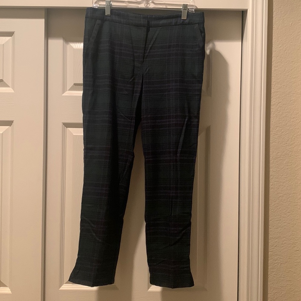 Talbots pants plaid print